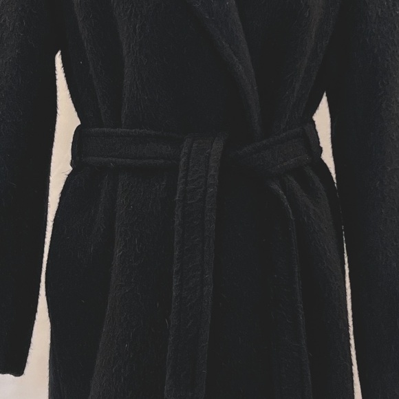 Barney’s CO-OP long wool robe coat with belt size women’s M - Picture 3 of 8